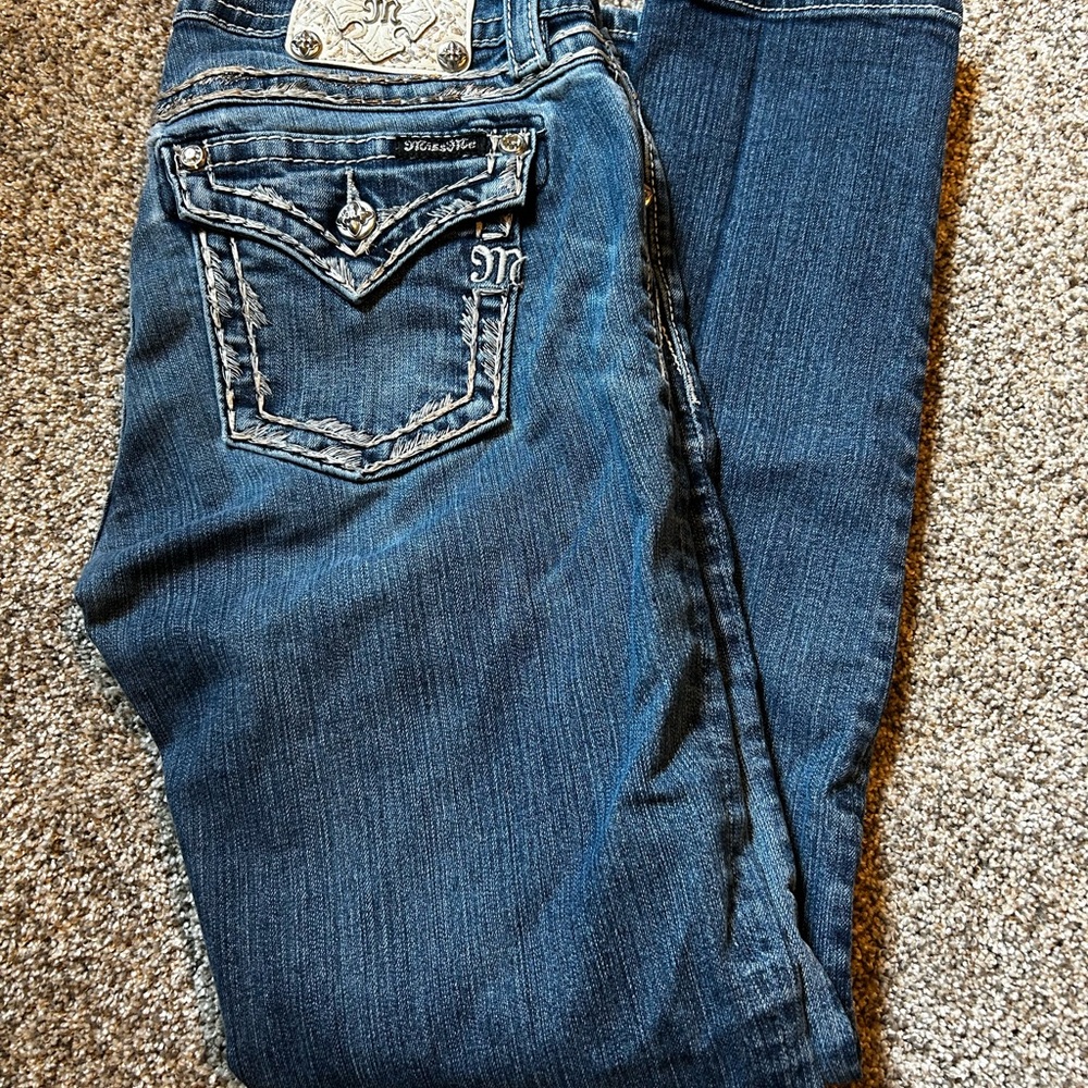 Miss Me Dark Blue Skinny Jeans